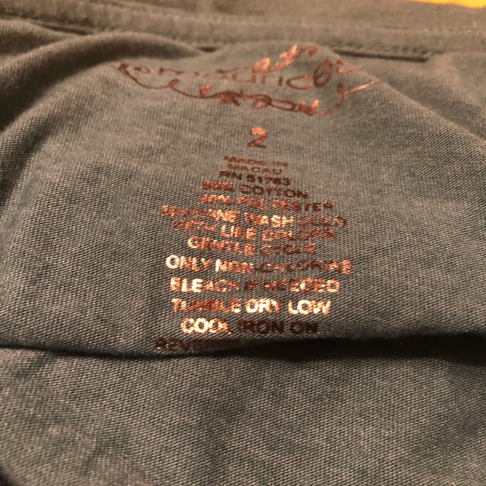 Maurices Long Sleeve T-Shirt -.Gray - Plus Size 2